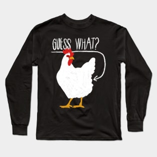 Guess What? Chicken Butt - Joke Youth Long Sleeve T-Shirt